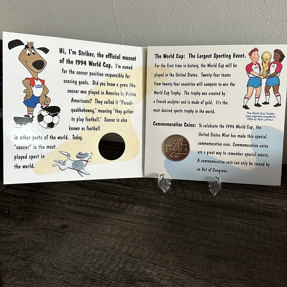 1994 D Mint World Cup USA Commemorative Coin Uncirculated - Picture 6 of 12